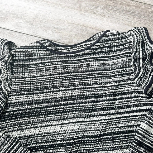 Club Monaco Ruffles Open Front Jacket Tweed Blazer - Picture 13 of 14